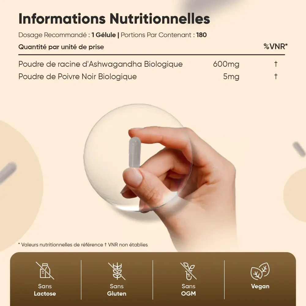Ashwagandha Bio avec Poivre noir - Image 6