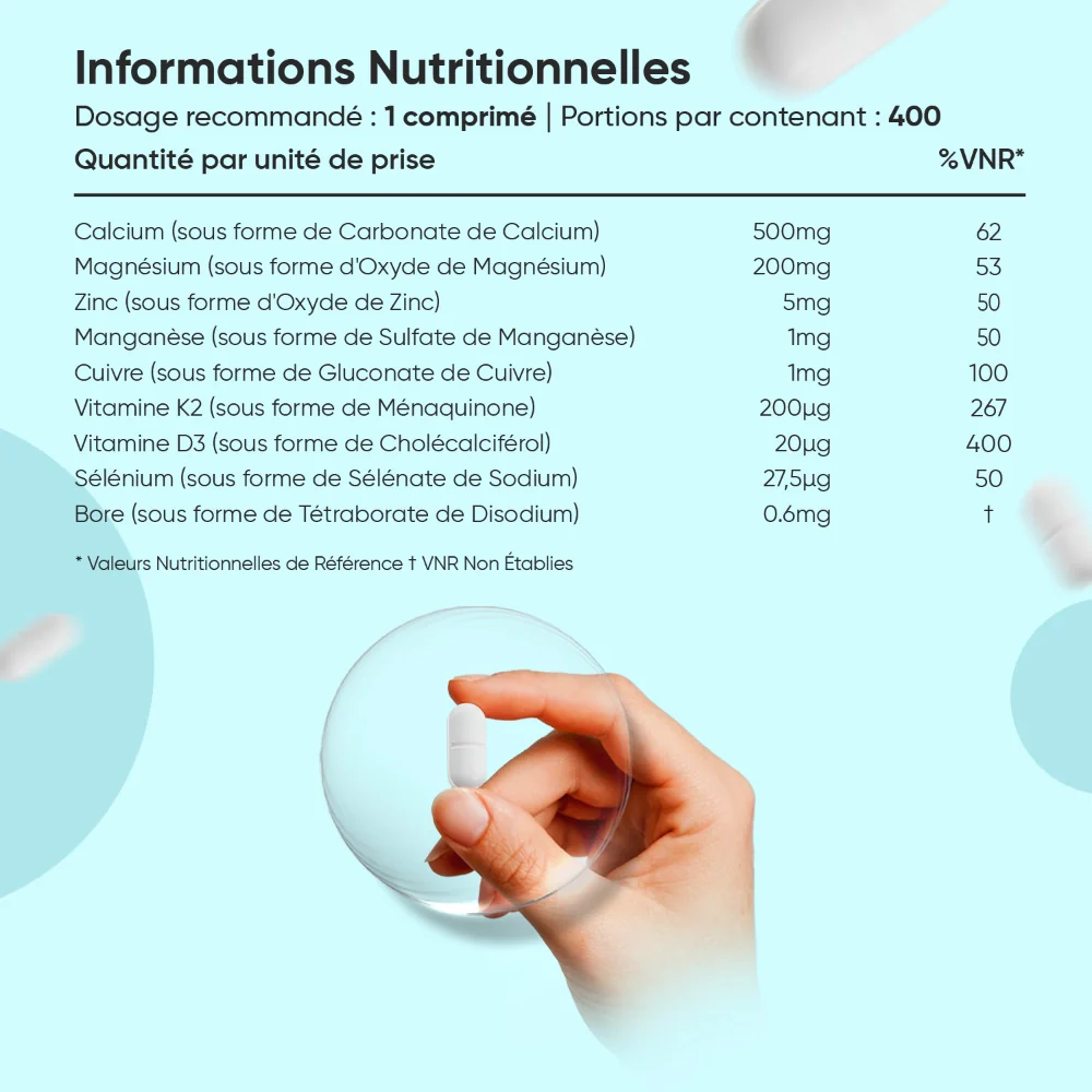 Calcium, Magnésium, Zinc + Vitamine D3 - Image 5