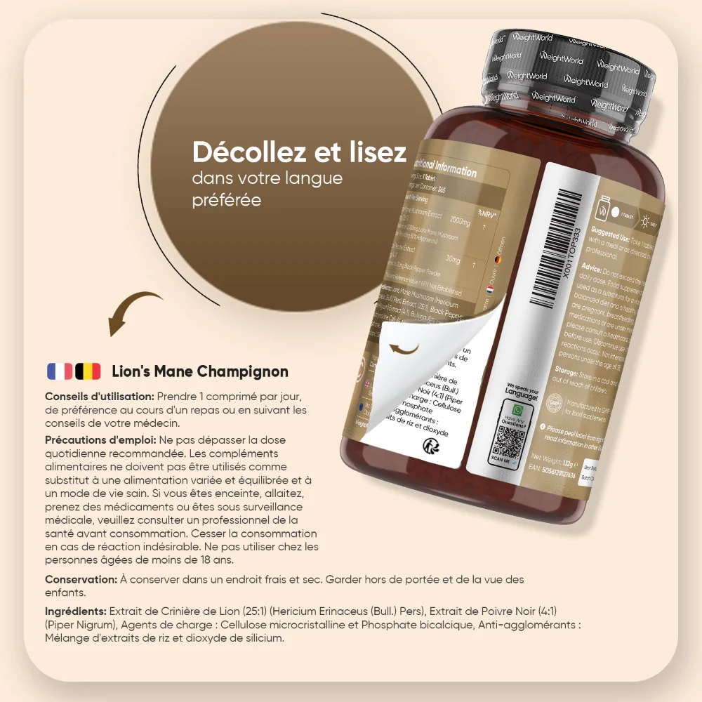 Crinière de Lion avec Poivre Noir - Image 6