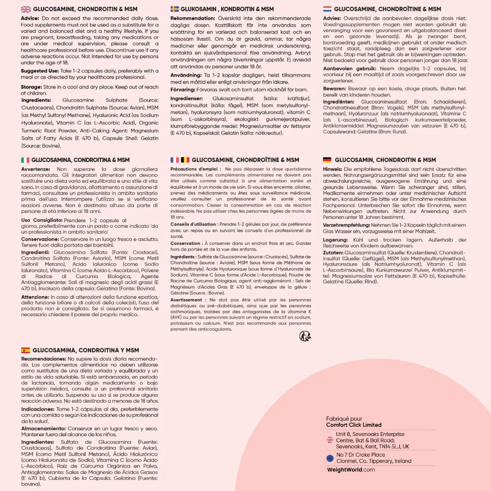 Glucosamine Chondroïtine & MSM en Gélules - Image 7
