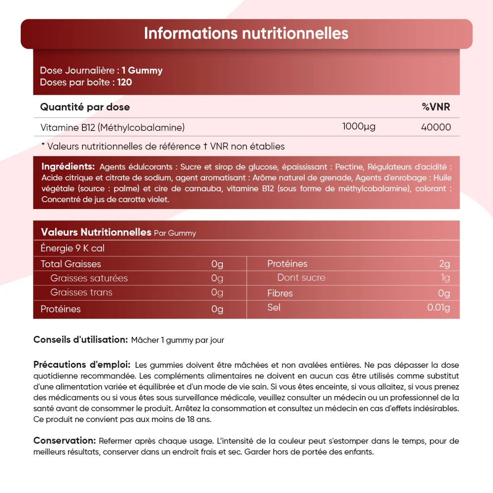 Vitamine B12 en Gummies - Image 4