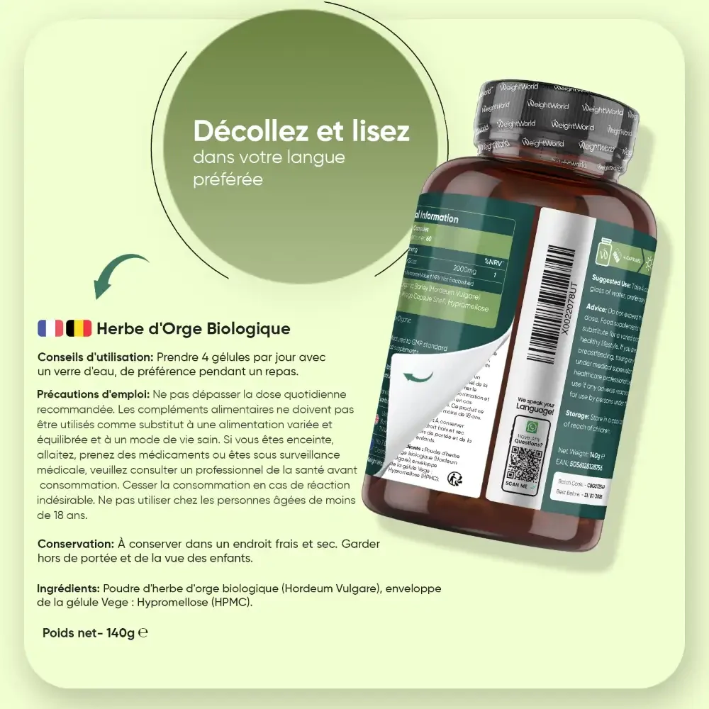 Herbe d'Orge Bio en Gélules - Image 6