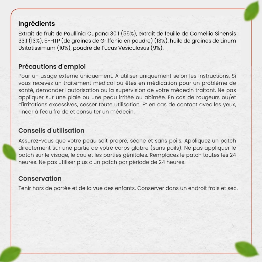 Patchs Minceur à base de Guarana - Image 7