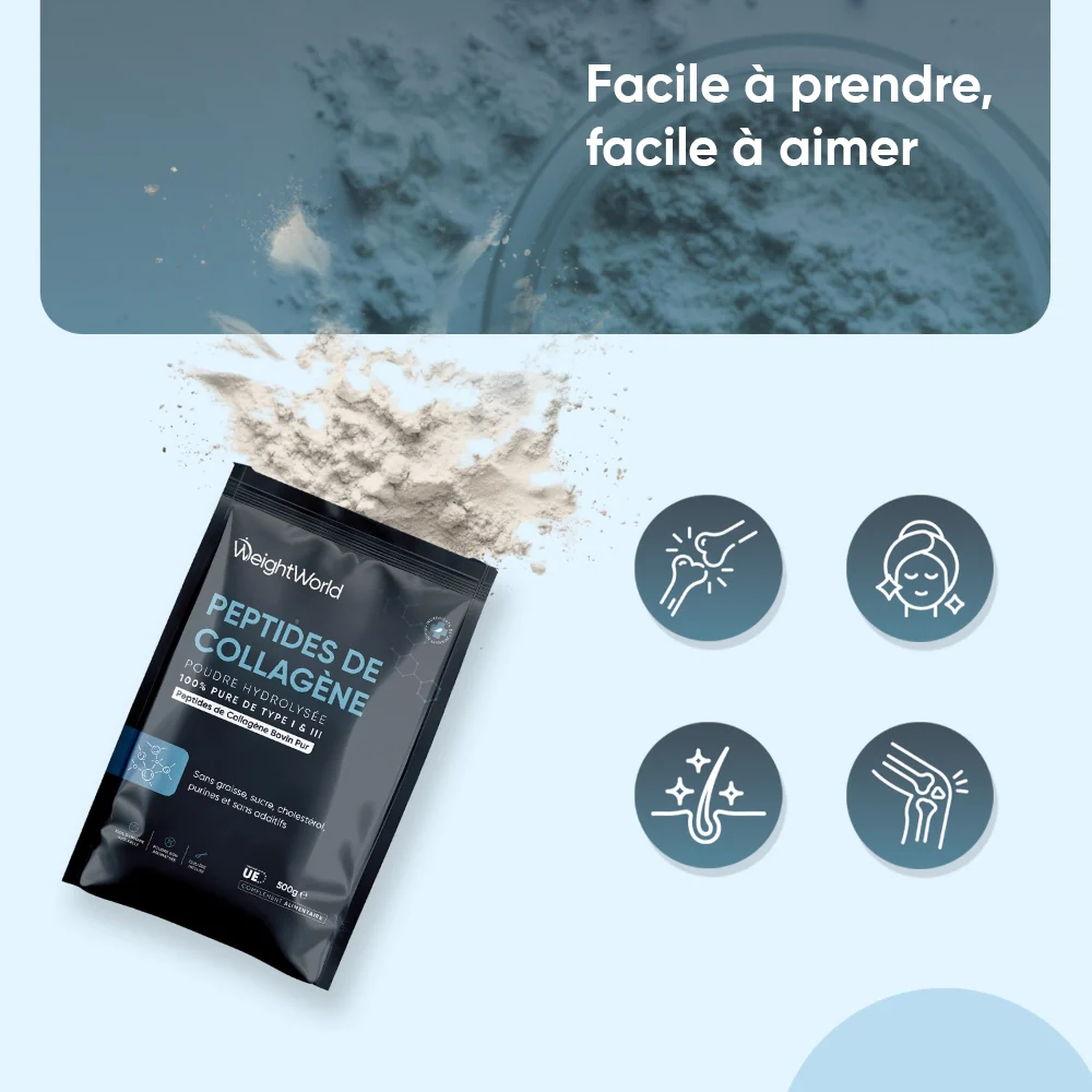 Peptides de Collagène Hydrolysé en Poudre 500 g - Image 3