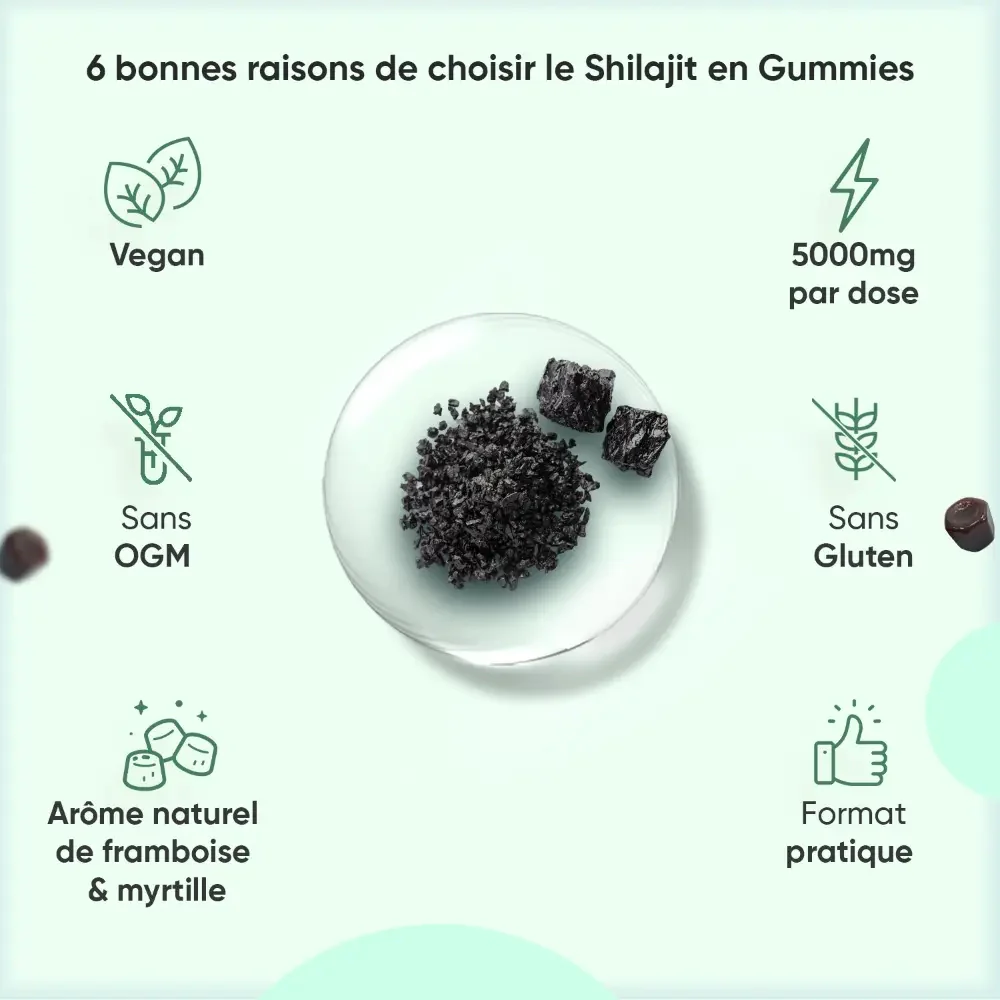 Shilajit d'Himalaya en Gummies - Image 3