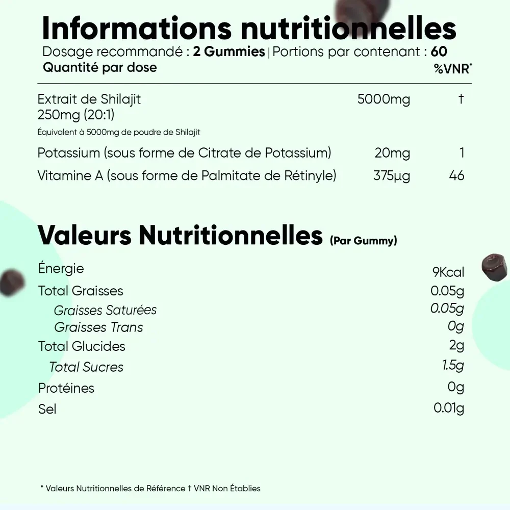 Shilajit d'Himalaya en Gummies - Image 4