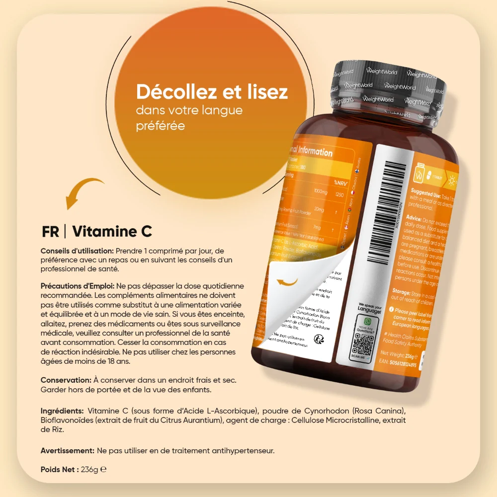 Vitamine C avec Cynorrhodon et Bioflavonoïdes - Image 8