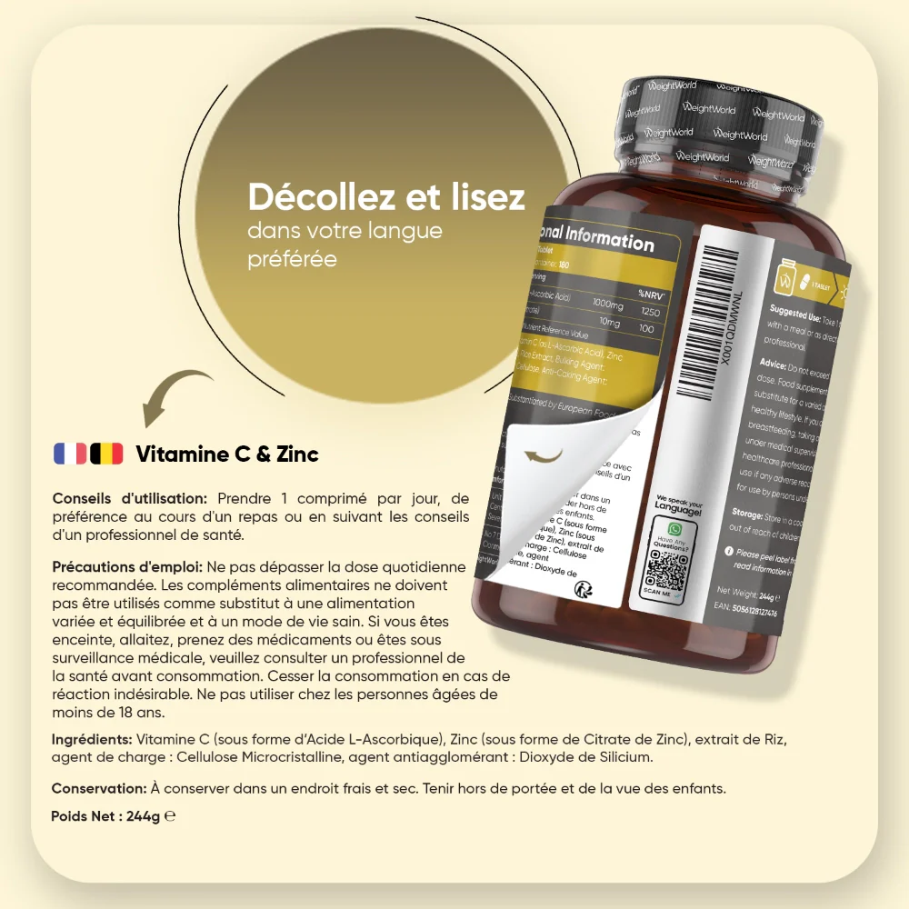 Vitamine C et Zinc en Comprimés - Image 7