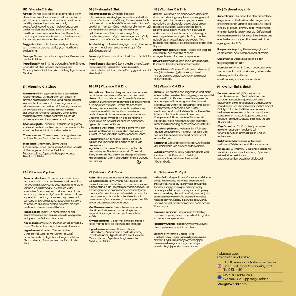 Vitamine C et Zinc en Comprimés - Image 8