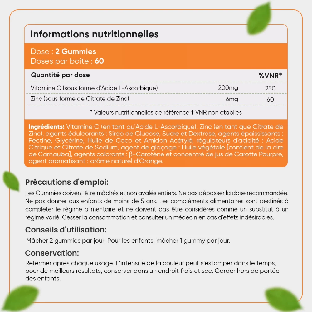 Vitamine C+ Zinc en Gummies - Image 4