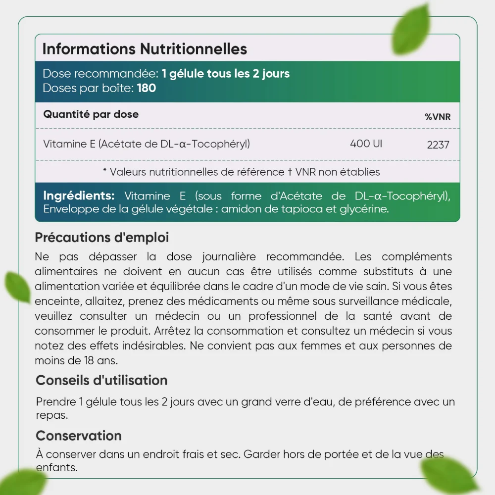 Vitamine E 400 UI - Image 6