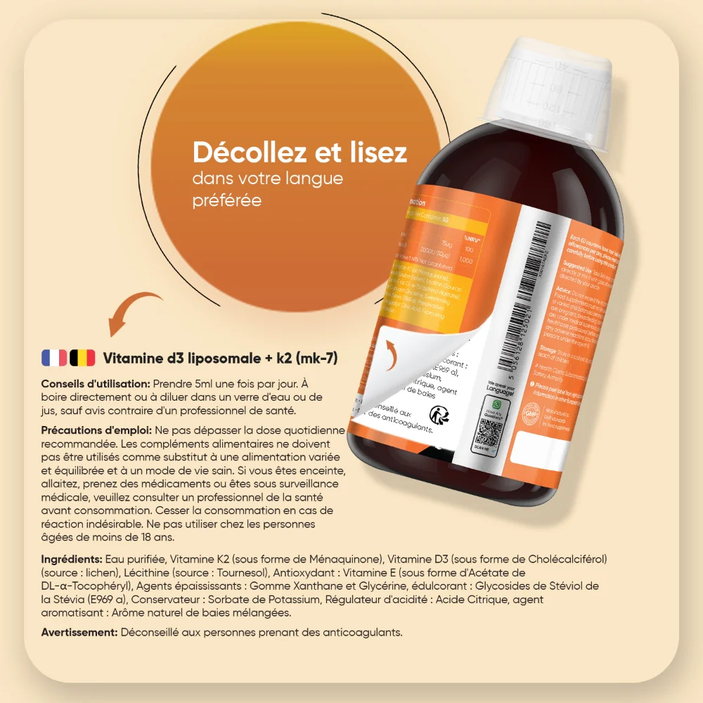 Vitamine Liposomale D3+K2 - Image 4
